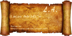 Laczo Adrián névjegykártya